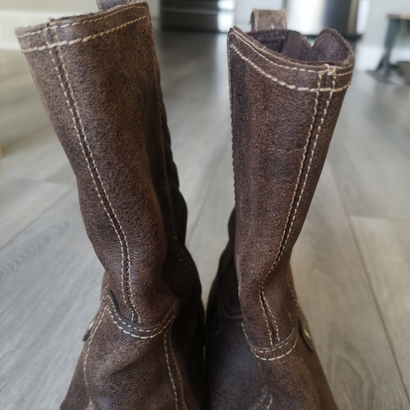 Timberland Waterproof Quilted Earthkeeper Slip On Mid Calf Boot Womens Brown 7.5 - Picture 8 of 16